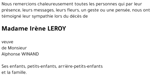 Irène LEROY
