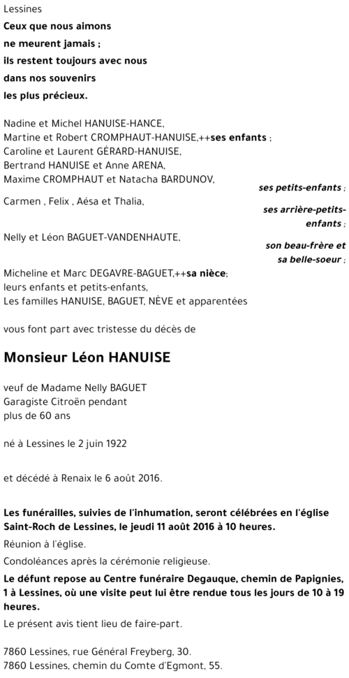Léon HANUISE