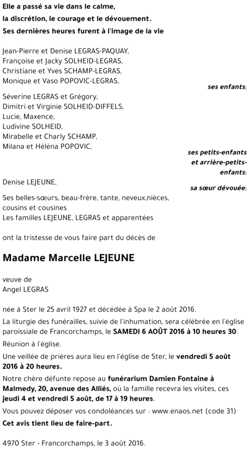 Marcelle LEJEUNE