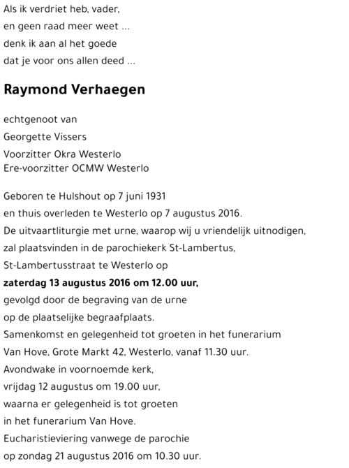 Raymond Verhaegen