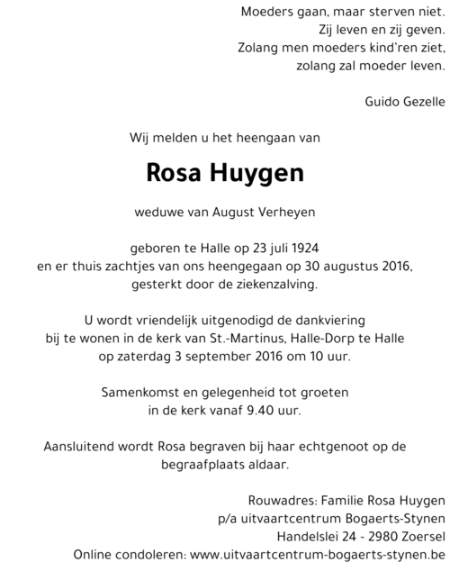 Rosa Huygen