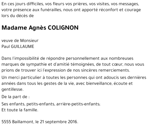 Agnès COLIGNON