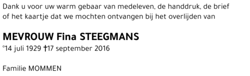 Fina STEEGMANS