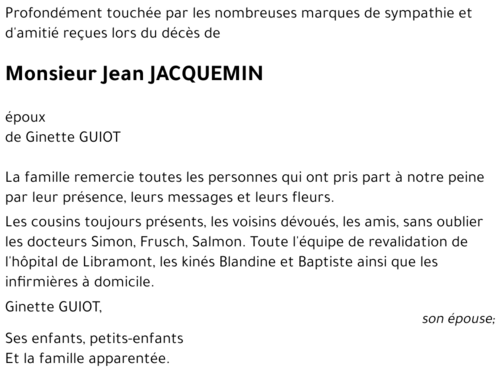 Jean JACQUEMIN