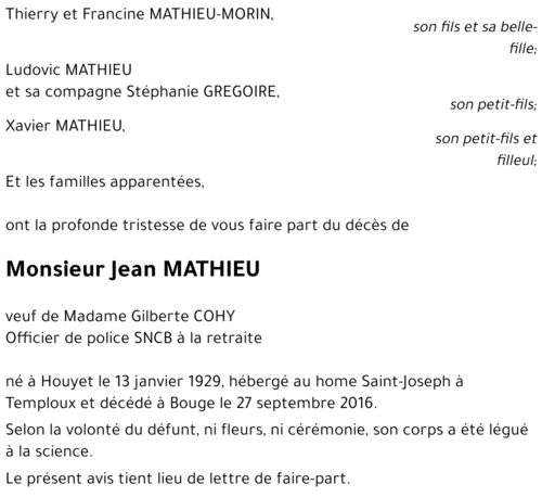 Jean MATHIEU