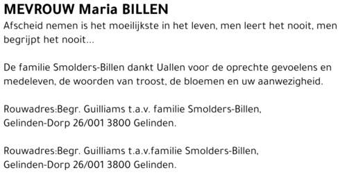 Maria Billen
