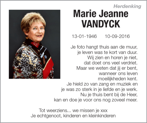 Marie Jeanne Vandyck