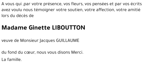 Ginette LIBOUTTON