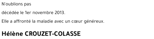 Hélène Crouzet-Colasse