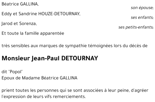 Jean-Paul DETOURNAY