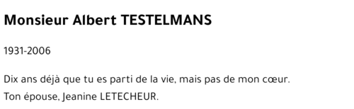Albert TESTELMANS