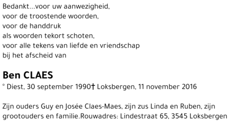 Ben CLAES