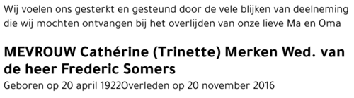 Cathérine (Trinette) MERKEN