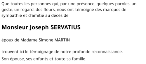 Joseph SERVATIUS