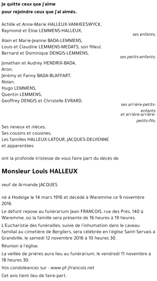 Louis HALLEUX
