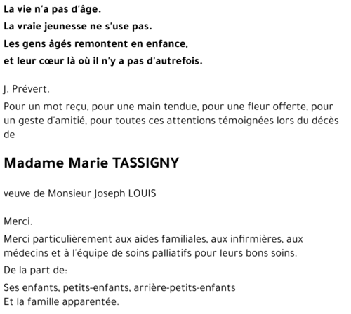 Marie TASSIGNY