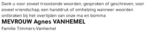 Agnes VANHEMEL
