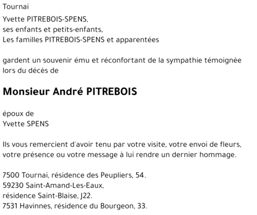 André PITREBOIS