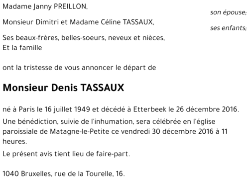 Denis Tassaux
