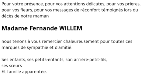 Fernande WILLEM
