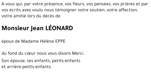Jean LÉONARD 