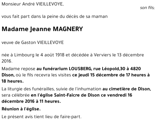 Jeanne MAGNERY