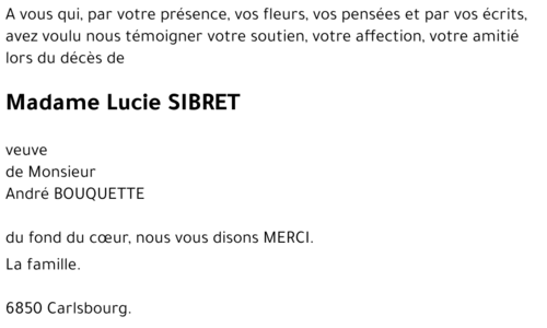 Lucie SIBRET