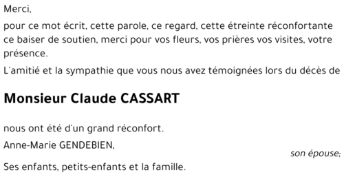Claude CASSART