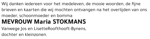 Maria Stokmans