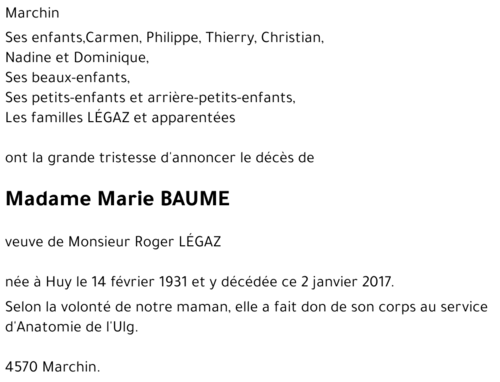 Marie BAUME