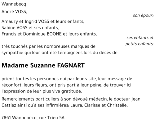 Suzanne FAGNART