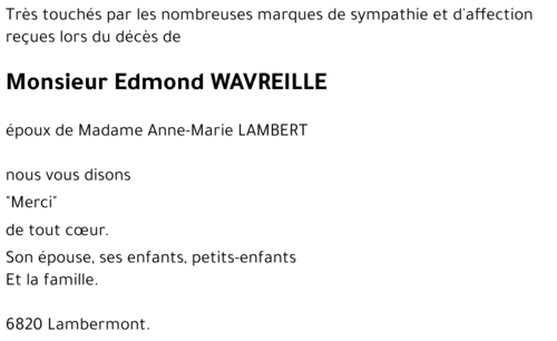 Edmond WAVREILLE