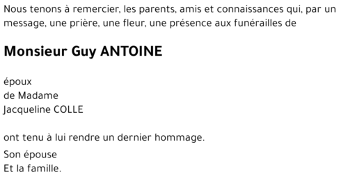 Guy ANTOINE