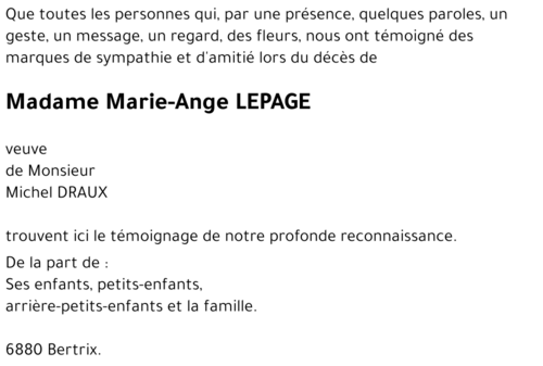 Marie-Ange LEPAGE