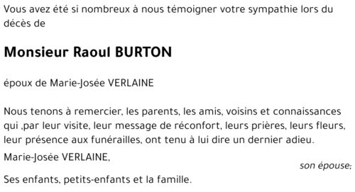 Raoul BURTON