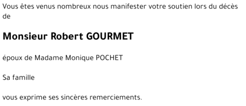 Robert GOURMET