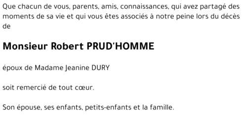 Robert PRUD'HOMME