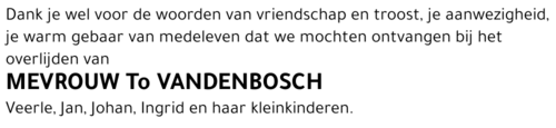 To Vandenbosch