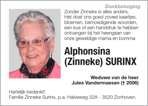 Alphonsina Surinx