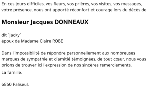 Jacques DONNEAUX