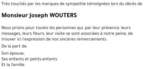 Joseph WOUTERS