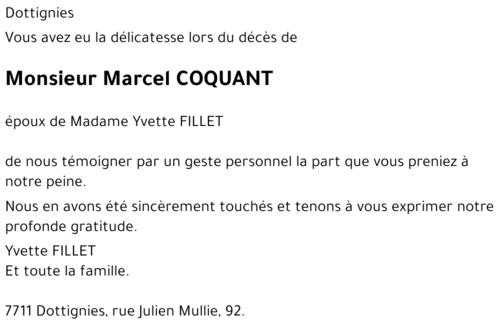 Marcel COQUANT