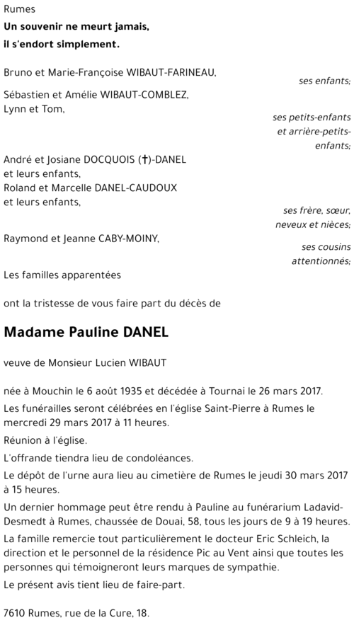 Pauline DANEL