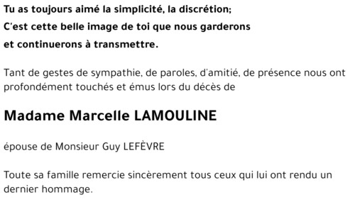 Marcelle LAMOULINE