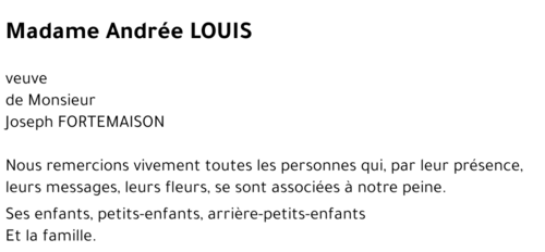 Andrée LOUIS