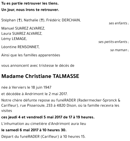 Christiane TALMASSE
