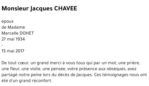 Jacques CHAVEE