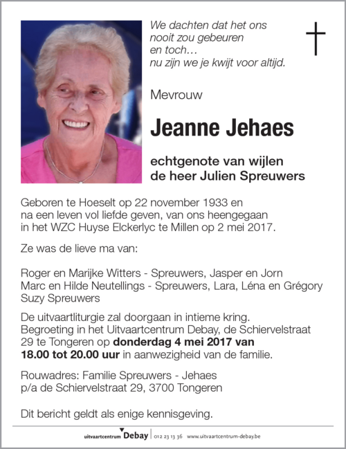 Jeanne Jehaes