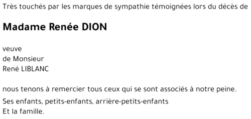 Renée DION