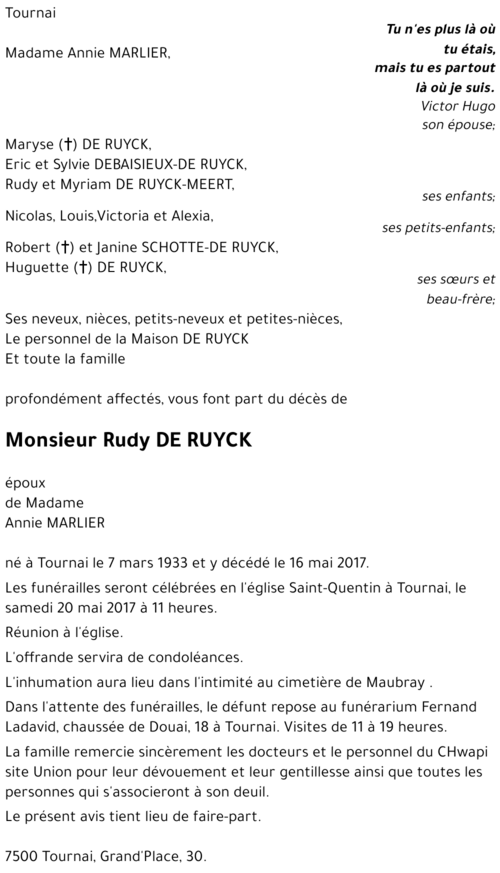 Rudy DE RUYCK